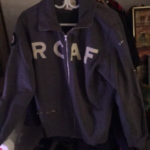 Royal Canadian Air Force Official Full Zip-Up Red Canoe Toronto Canadian made!